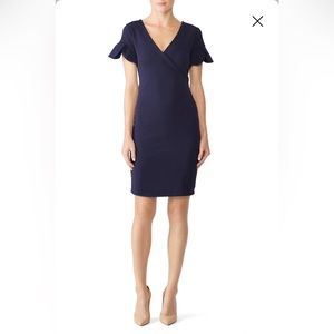 Alexia Admor Navy Tulip Sleeve Dress Size XL (MSRP $179)